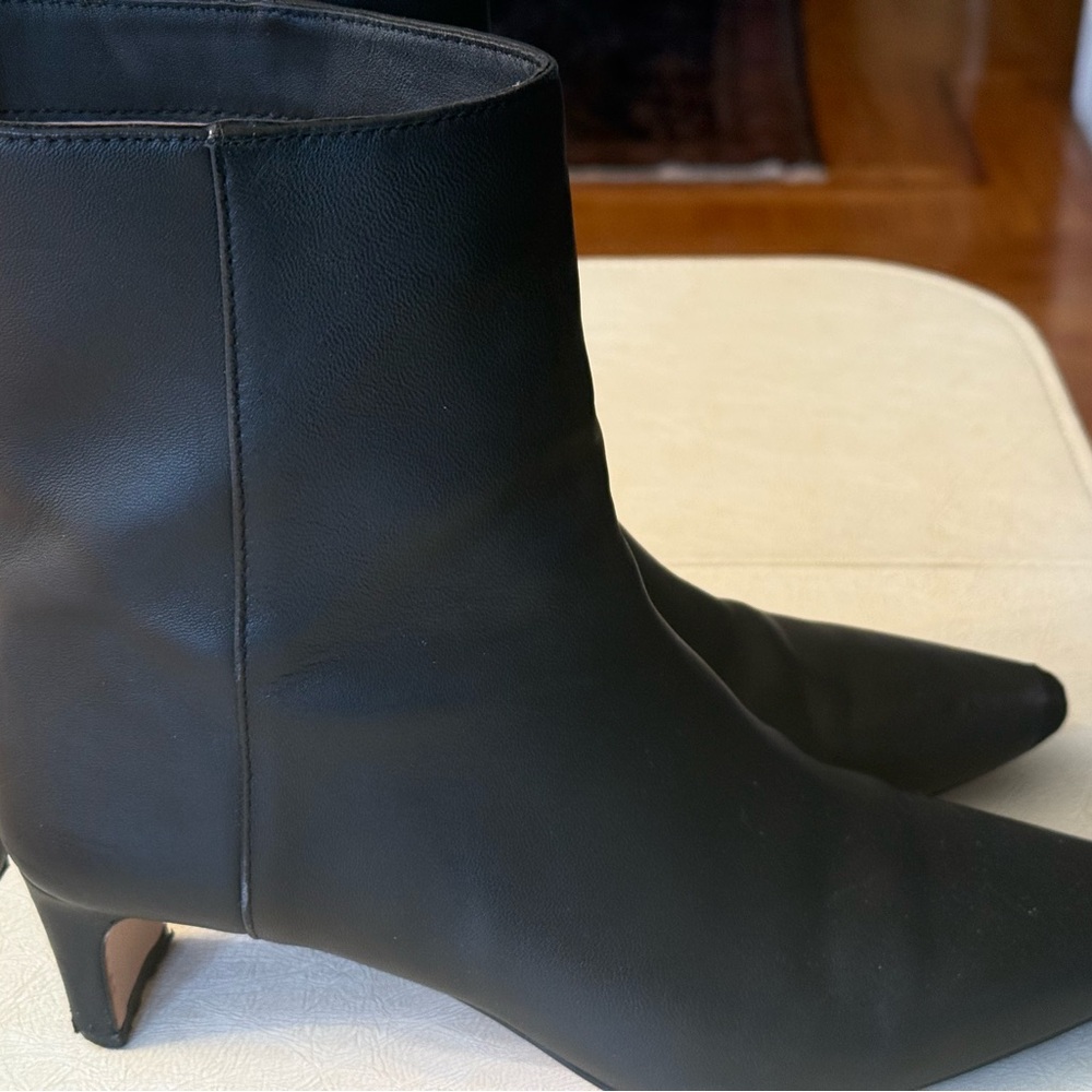 J. Crew Sleek Black Ankle Booties